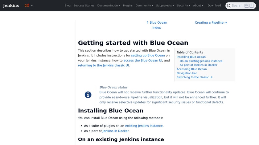 Blue Ocean Landing Page