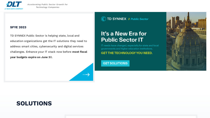 DLT Solutions Landing Page