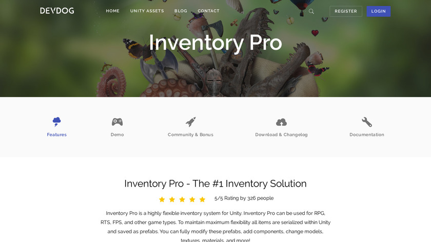 devdog.io Inventory Pro Landing Page