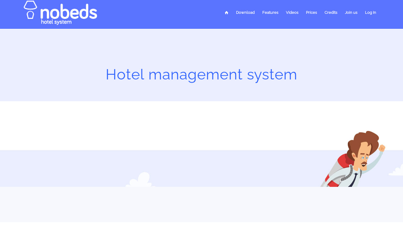 NOBEDS Landing page