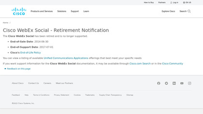 WebEx Social image
