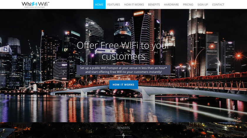 Whizz WiFi Landing Page