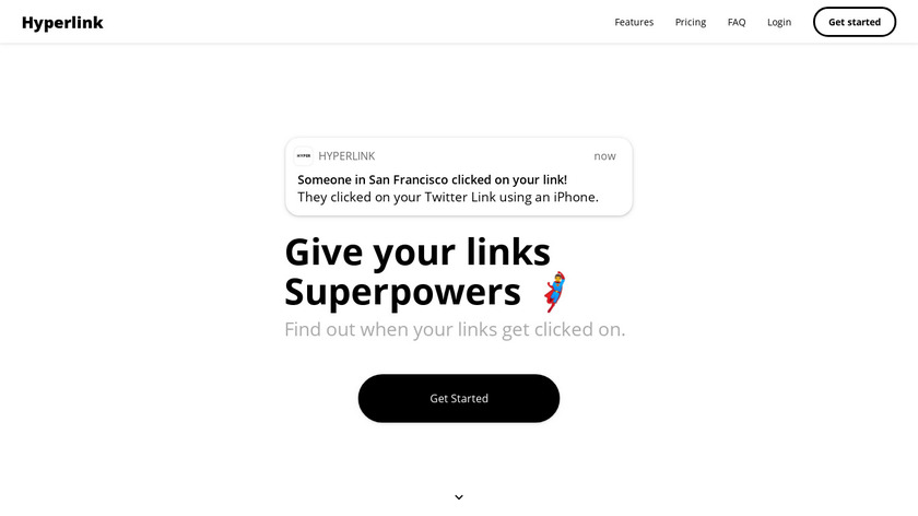 Hyperlink Landing Page