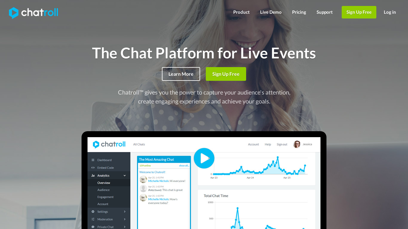 Chatwing Landing page