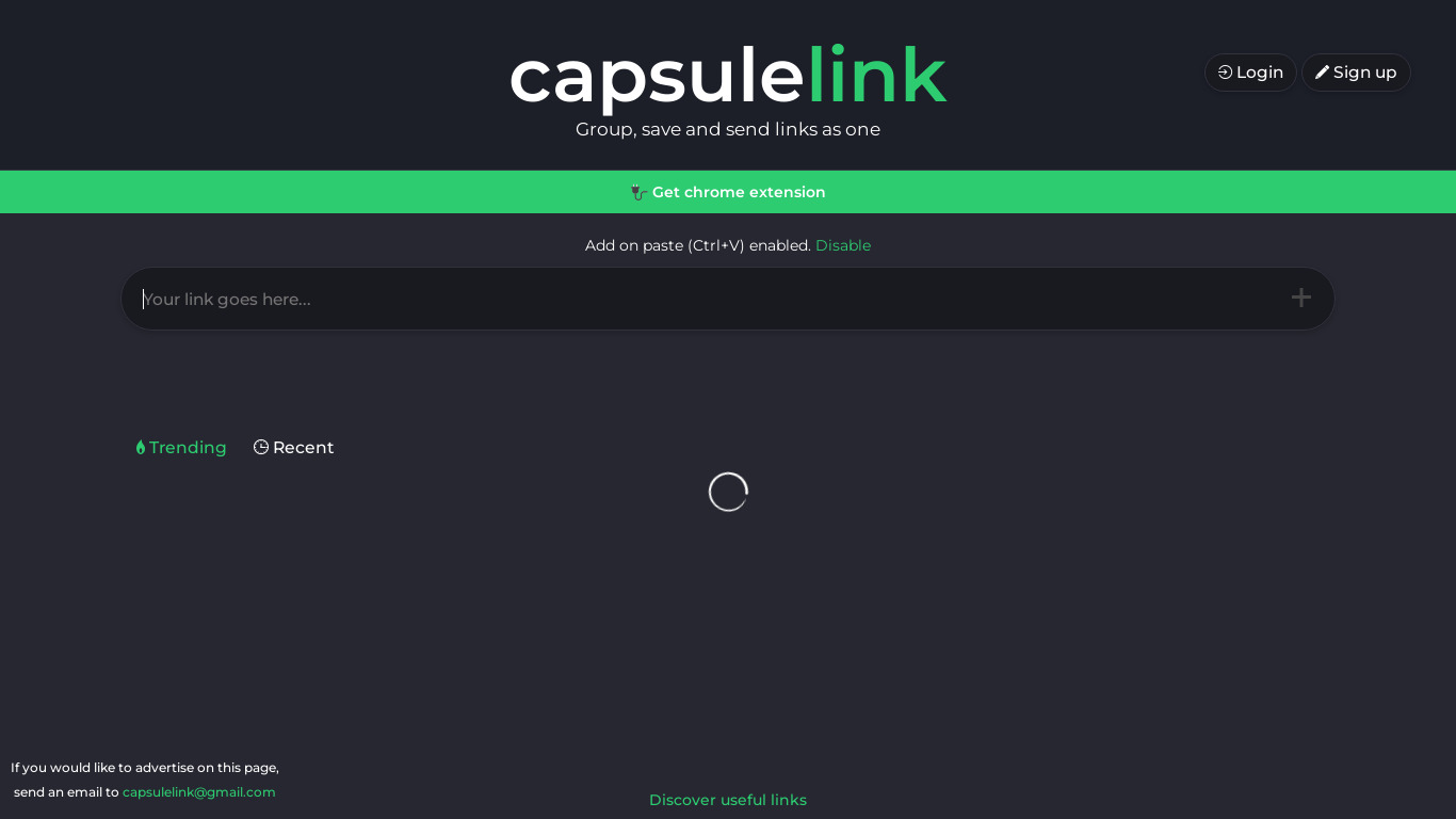 dan.capsulelink.com Capsulelink Landing page