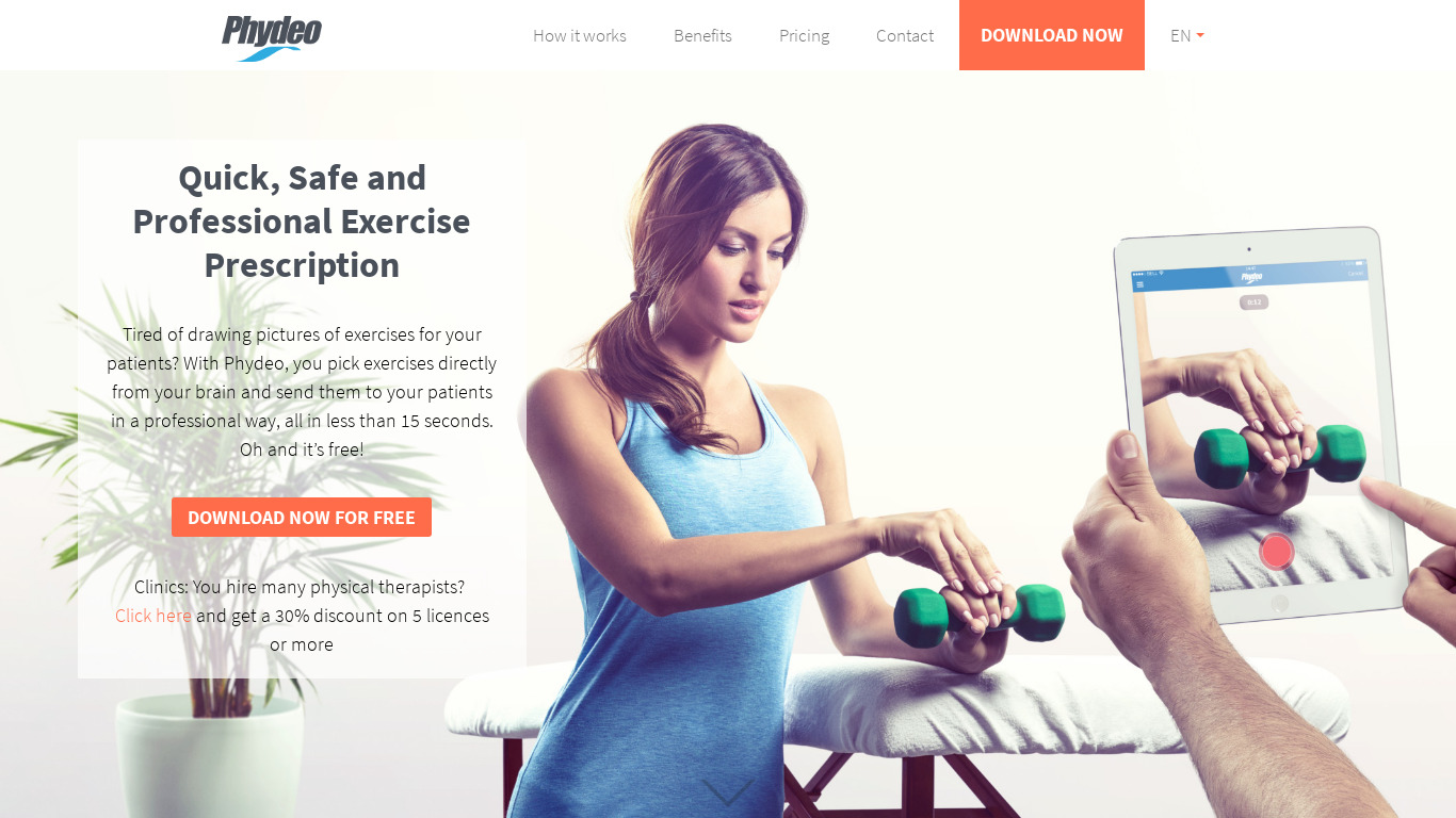 Phydeo Landing page
