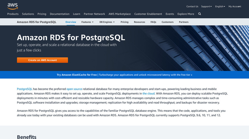 Amazon RDS for PostgreSQL Landing Page