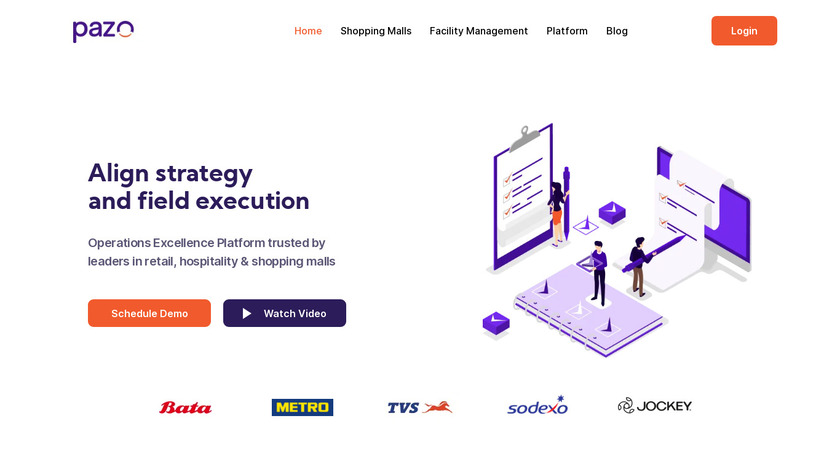 PAZO Landing Page