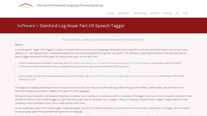 Stanford Part-Of-Speech Tagger image