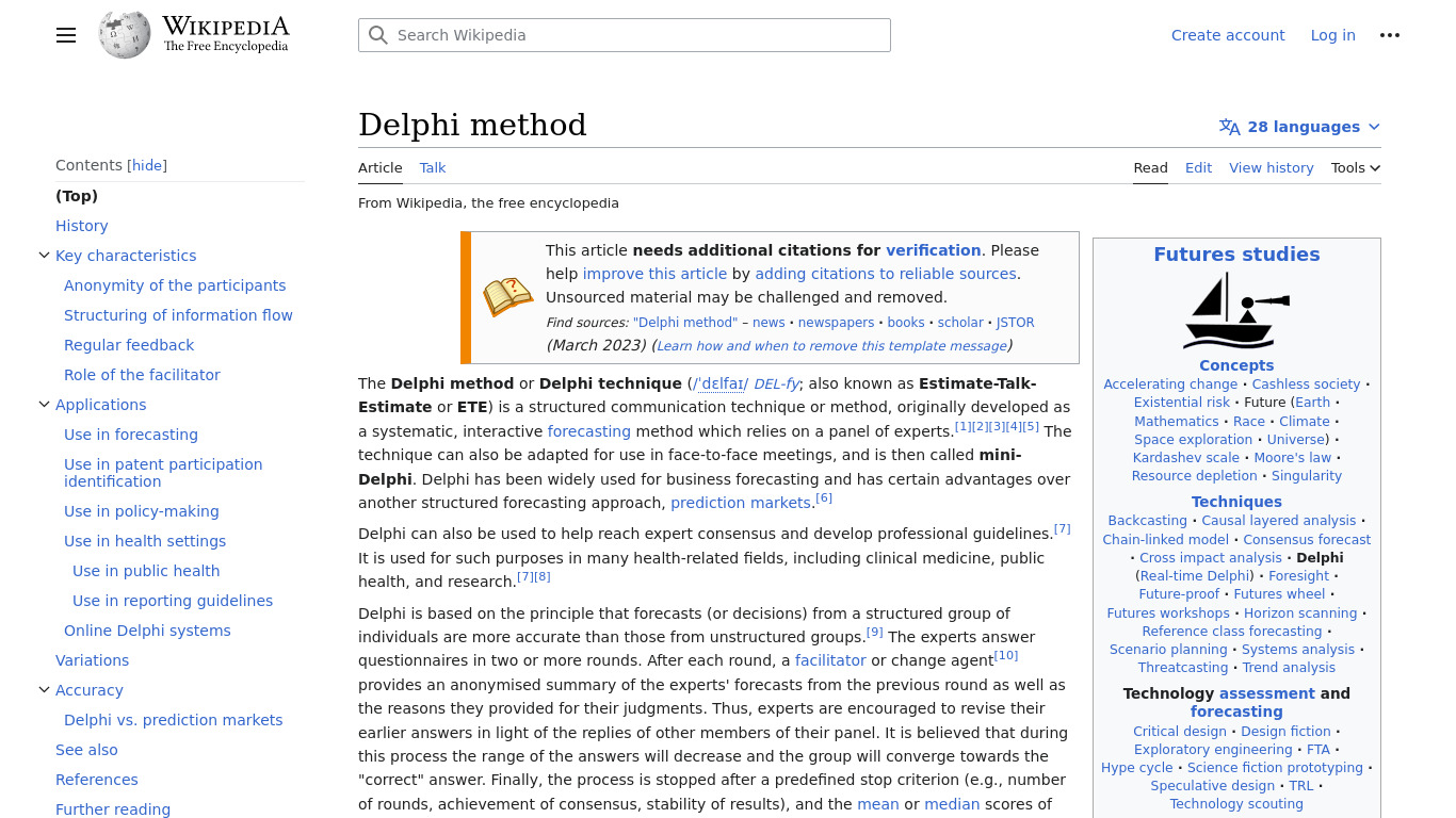 Delphi Policy Landing page