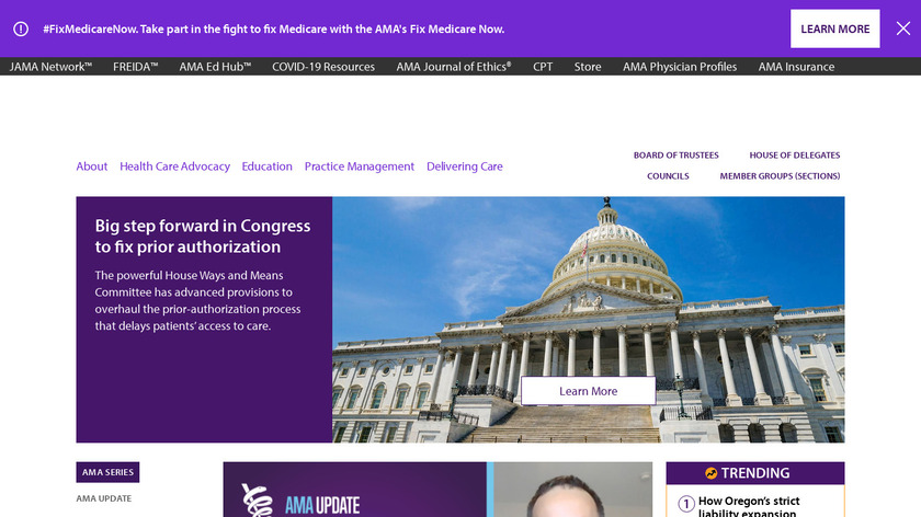 Ama News Landing Page