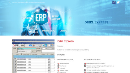orielsoftware.com Oriel Express image