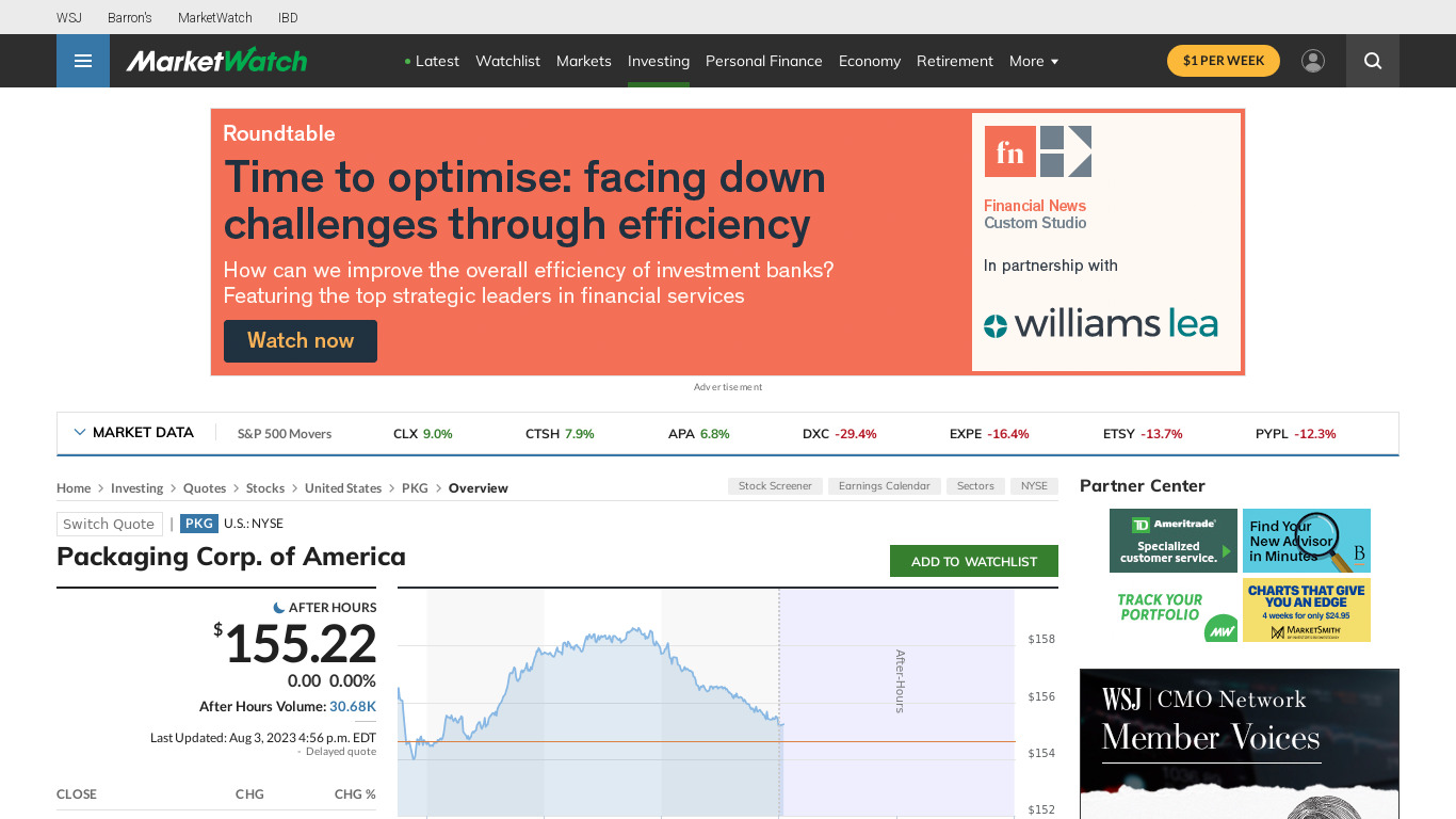 pkg Landing page