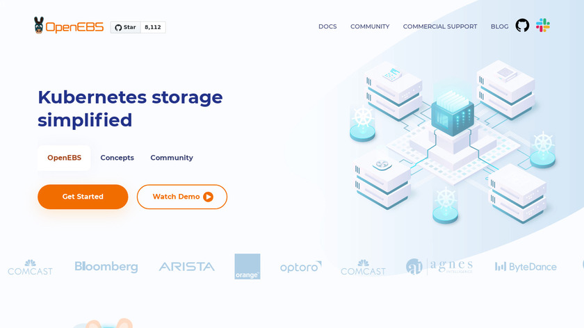 OpenEBS Landing Page
