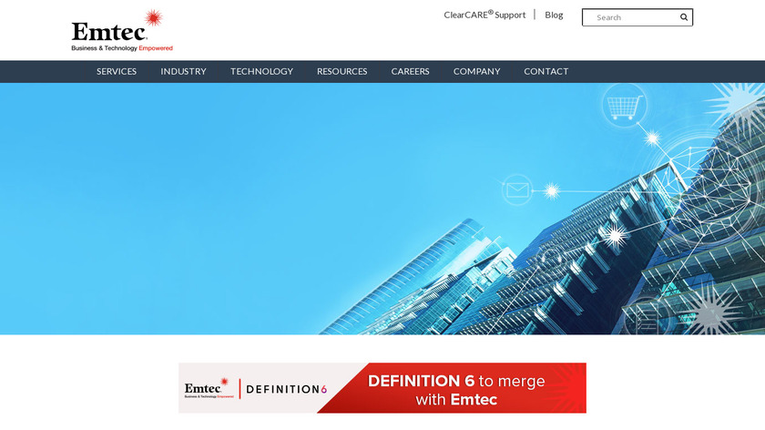Emtec Landing Page