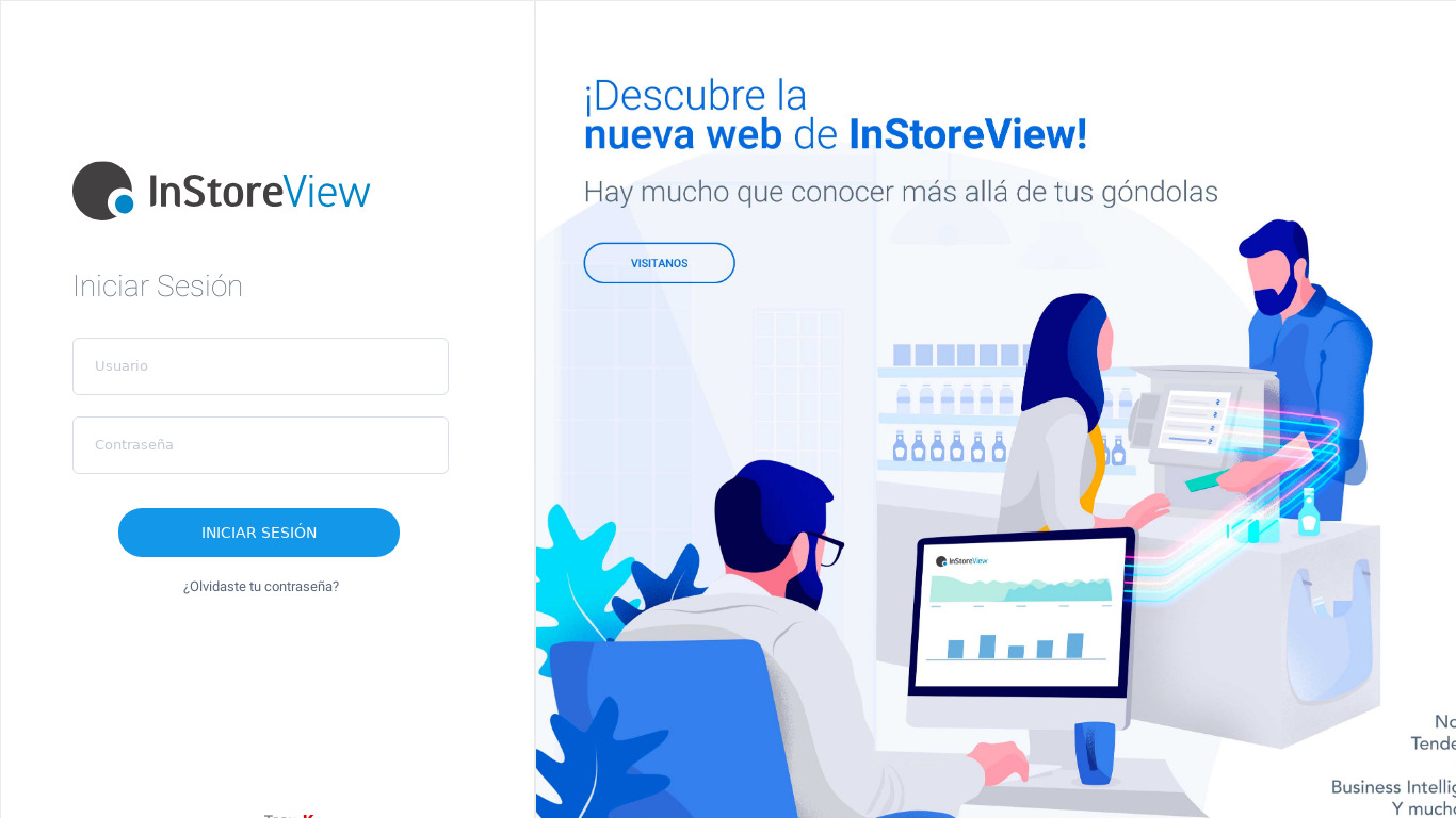 InStoreView Landing page