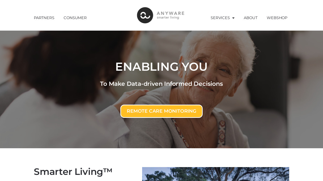Anyware Landing page