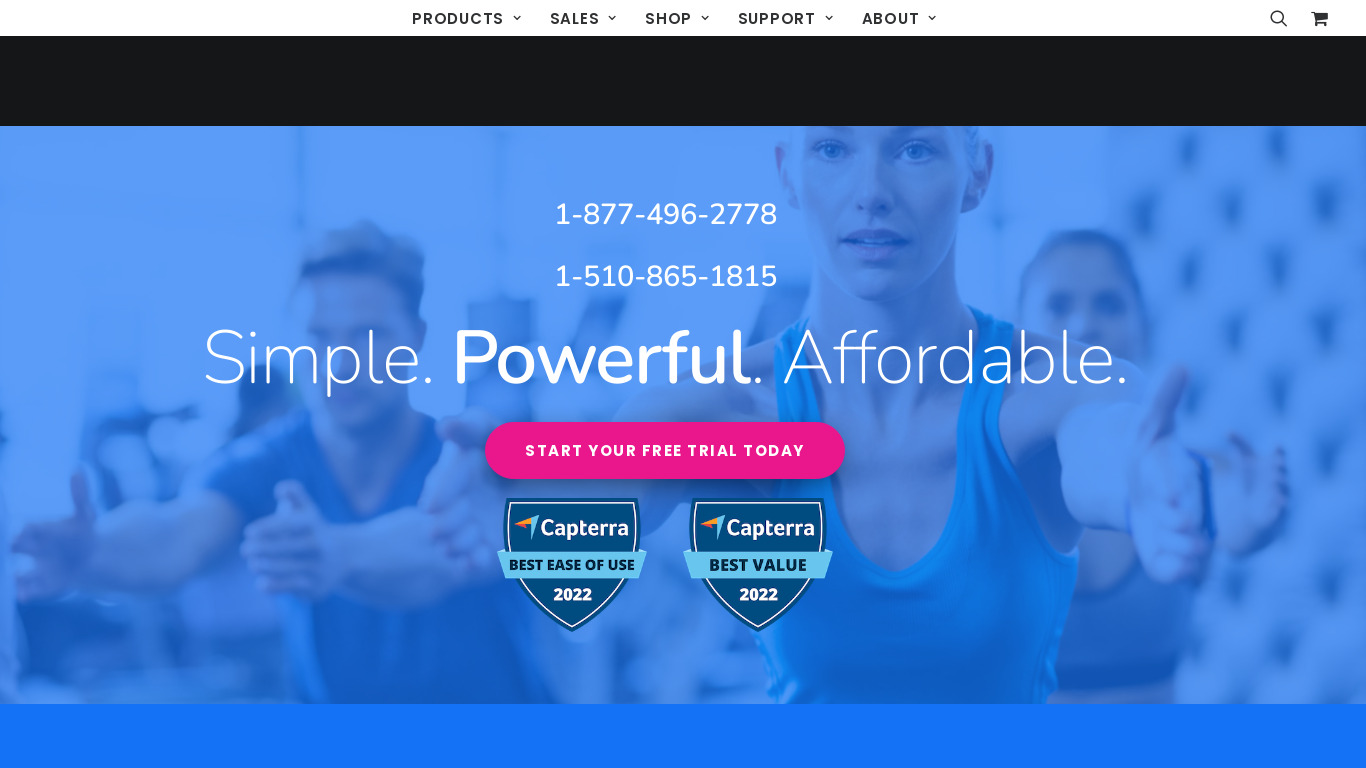 Gym Assistant Landing page