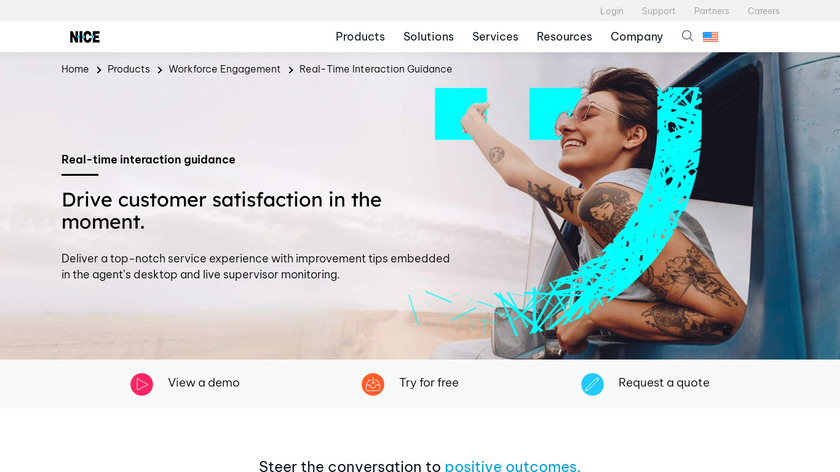 NICE Real-Time Personalization Landing Page