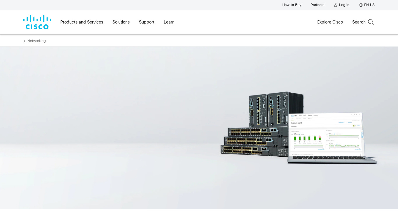 Cisco Ethernet Switches Landing page