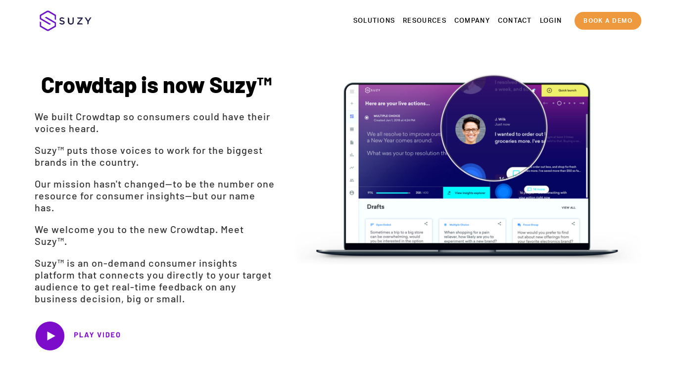 Crowdtap Landing page