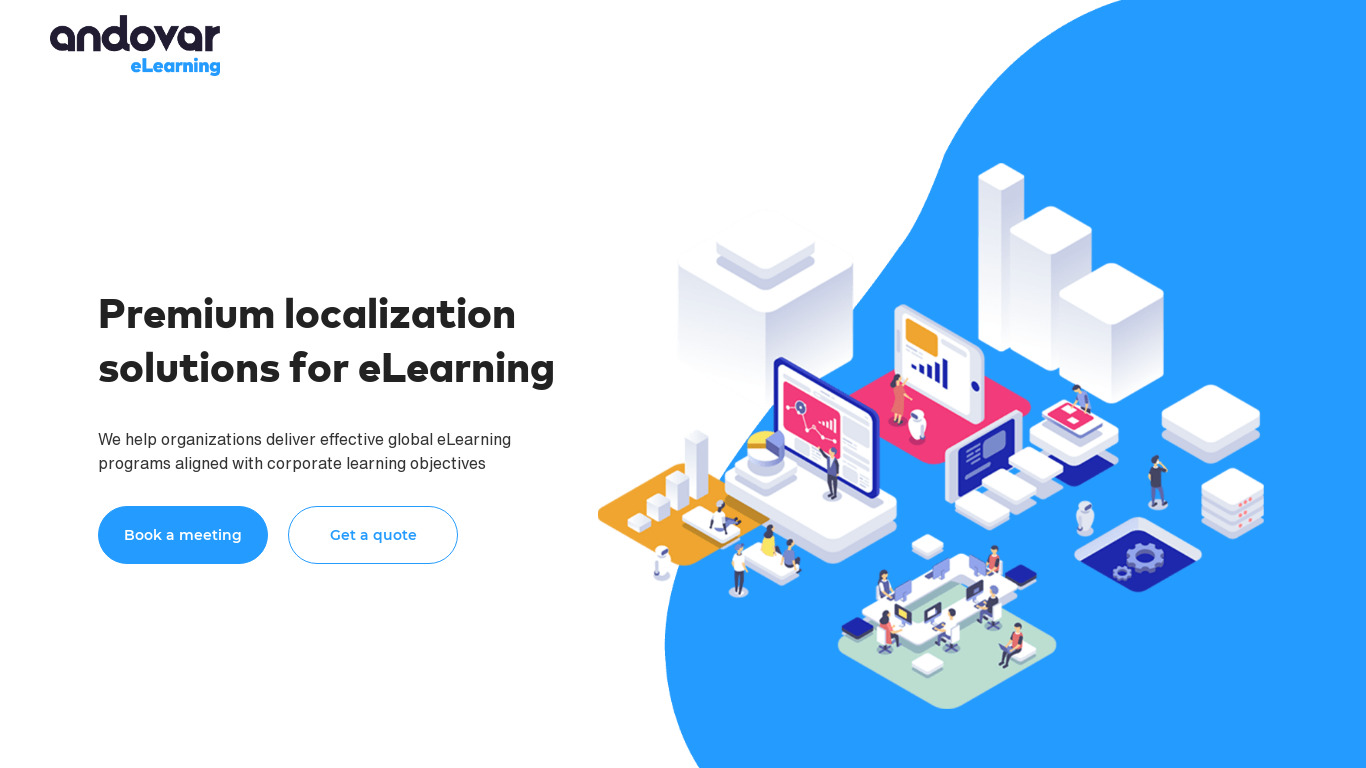 eLearning Localization Landing page