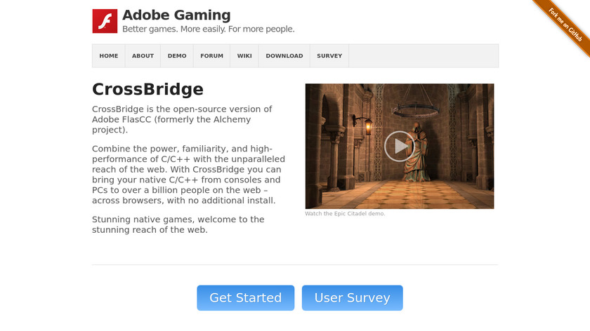 CrossBridge Landing Page