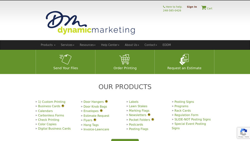 Dynamic Marketing Landing Page
