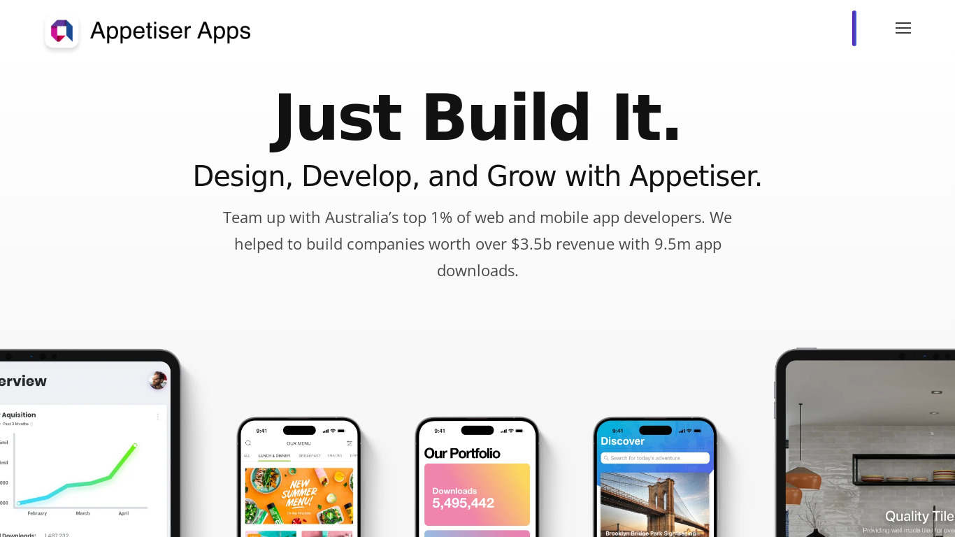 Appster Landing page