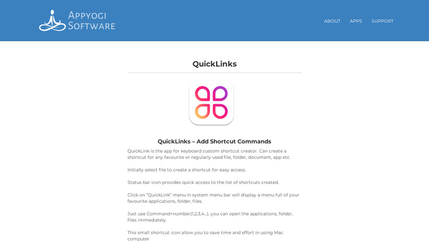 QuickLinks Landing Page