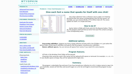 styopkin.com Free Font Renamer image