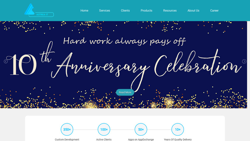 Astrea IT Landing Page