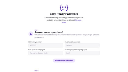 flawlessapp.io Easy Peasy Password image