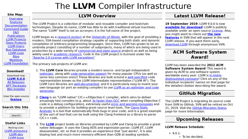 LLVM Landing Page