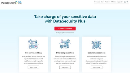 ManageEngine DataSecurity Plus screenshot