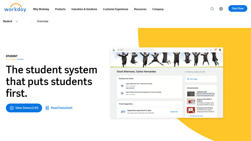 Workday Student Landing Page