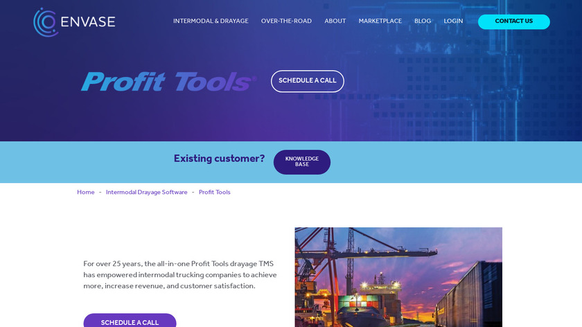 Profit Tools Intermodal Trucking Landing Page