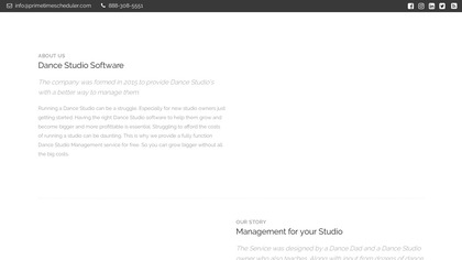 PrimeTime Scheduler Dance Studio Software image