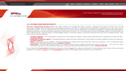ertsoftware.com ERT Transportation Manager image