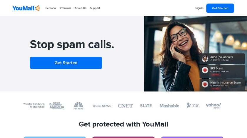 YouMail Landing Page
