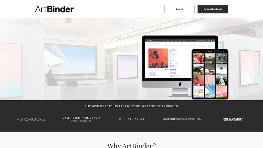 ArtBinder Landing Page