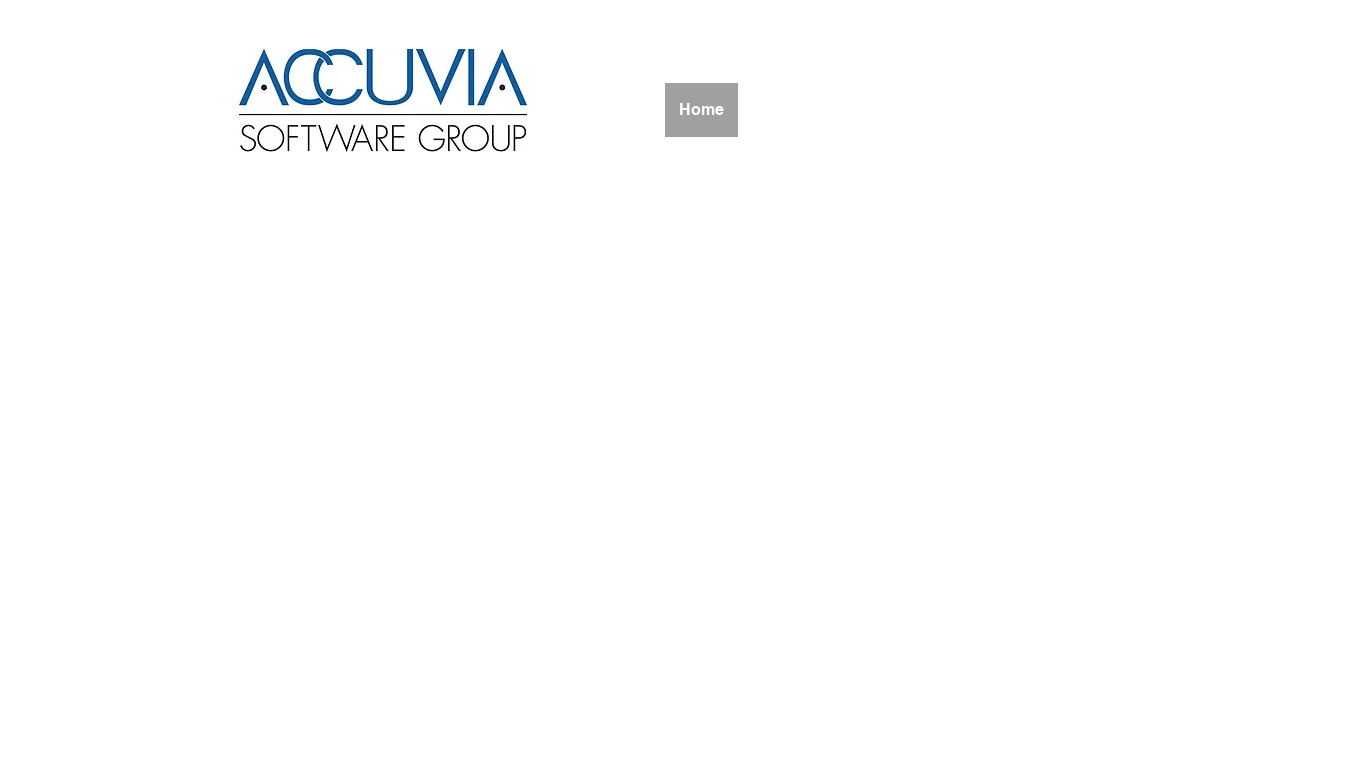 Accuvia Software Group Landing page