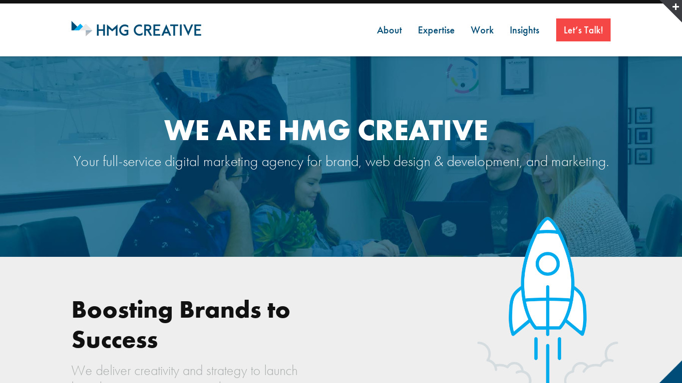 HMG Creative Landing page