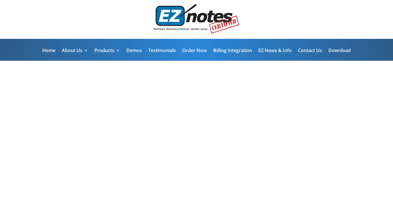EZnotes Landing page