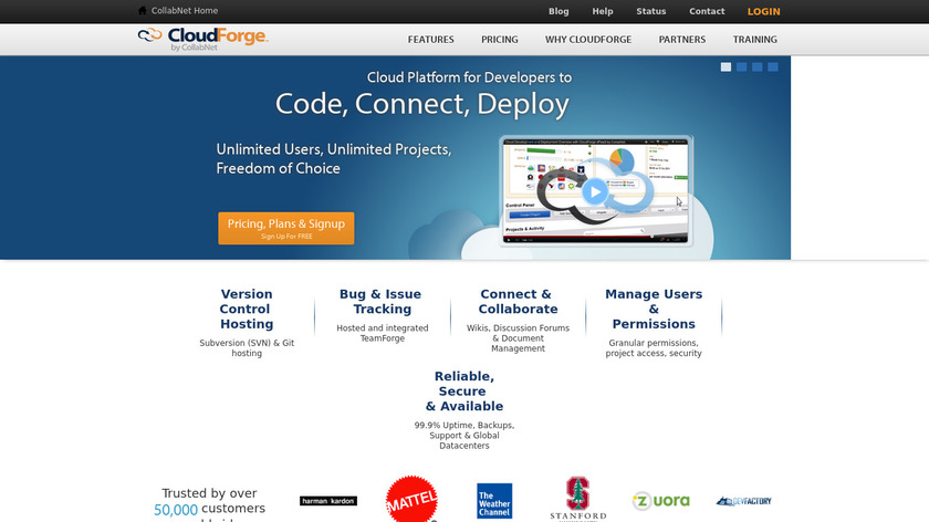 CloudForge Landing Page