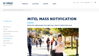 Mitel Mass Notifications image