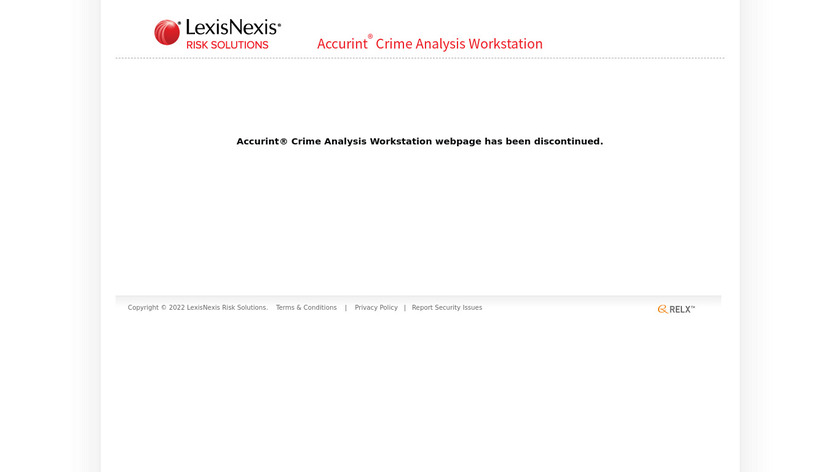 Accurint Crime Analysis Workstation Landing Page