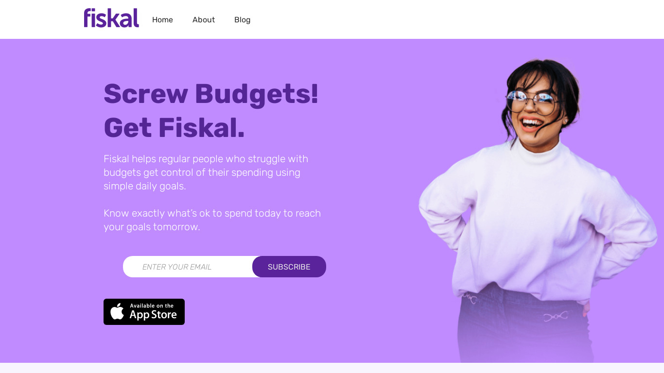 Fiskal.app Landing page