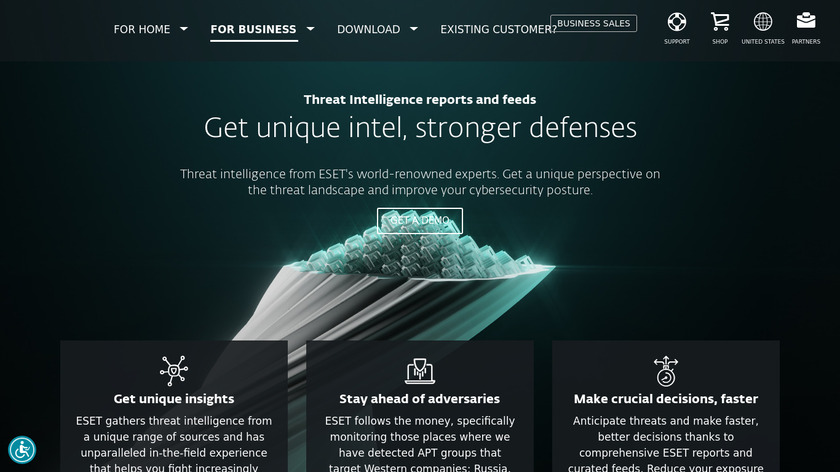 ESET Threat Intelligence Landing Page
