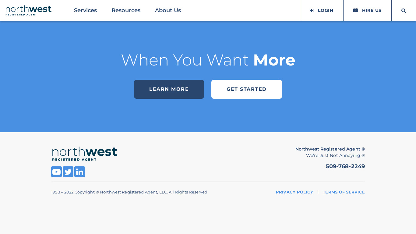 Be Incorporated Landing page